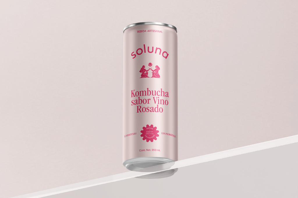 Soluna Kombucha Rosé + Ashwagandha Sensoril® - Adaptógeno