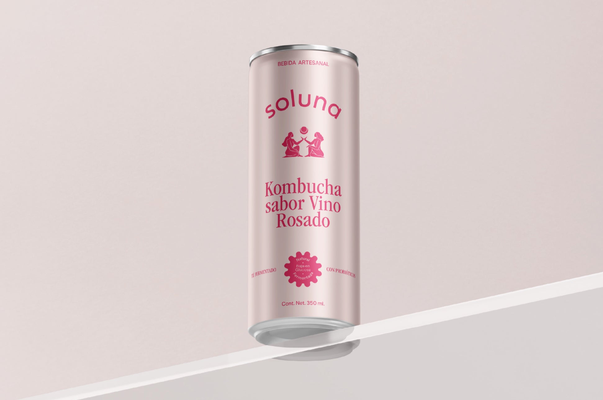 Soluna Kombucha Rosé + Ashwagandha Sensoril® - Adaptógeno